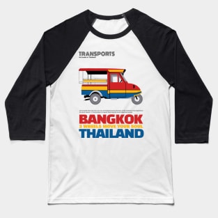 Tuk Tuk Bangkok Thailand Baseball T-Shirt